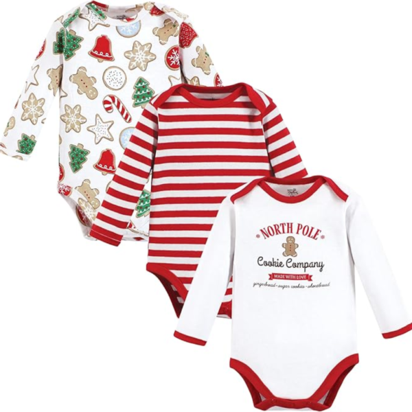 Baby Girls Organic Cotton Long-Sleeve Bodysuits - Soft and Comfortable Baby Clothing